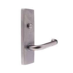 Lockwood Furniture Square End Plate Concealed Fix with Emergency Turn and 70 Lever Satin Chrome - 1803/70SC