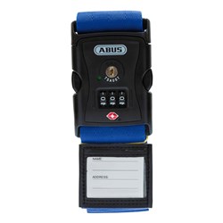 ABUS P/LOCK LUGGAGE STRAP BLUE 620TSA/192 DP
