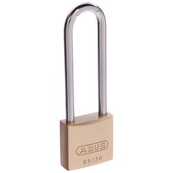 ABUS 65 Series Premium Padlock with 30mm Brass Body and 60mm Hardened Steel Shackle KA 6301 - 6530HB60KA11