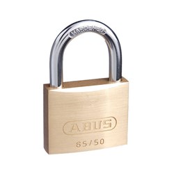 ABUS 65 Series Premium Padlock with 50mm Brass Body and 29.5mm Hardened Steel Shackle KA 503 - 6550KA3