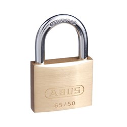 ABUS 65 Series Premium Padlock with 50mm Brass Body and 29.5mm Hardened Steel Shackle KA 507 - 6550KA7