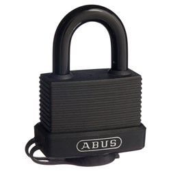 ABUS 70/45 Expedition Padlock 49mm Body 24mm Shackle Clearance for Extreme Weather Black Carded - 70/45