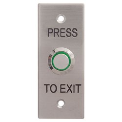 ACSS EXIT BUTTON ILLUMINATED FLY ENDS NO IP RATING