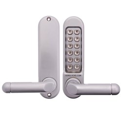 Borg Mechanical Digital Door Lock with Lever Satin Chrome - BL5201SC