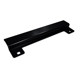 BDS Blocker Plate with Kink for Electric Strikes Zinc Plated Black Powdercoat - BP6860ELECBLK