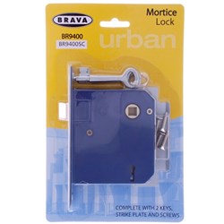 Brava Urban Mortice Lock 2 Lever Satin Chrome - BR9400SC