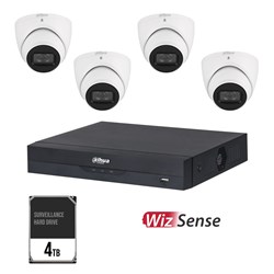 Dahua 8MP KIT INCLUDE NVR4108HS8PAI4TANZ BUILD IN 4TB HDD ,4 x HDW3866EMPS