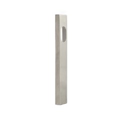 Dormakaba Narrow Square End Plate Furniture External Cylinder Hole - No Lever Satin Stainless Steel - 6410SSS