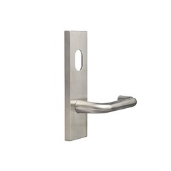 Dormakaba Furniture Square End Plate Concealed Fix with Cylinder Hole & Noosa Lever SSS - 6600/30 SSS