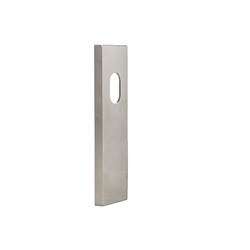 Dormakaba Square End Plate Furniture External Cylinder Hole - No Lever Satin Stainless Steel - 6610SSS