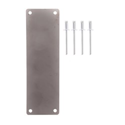 BDS Scar Plate to suit Lockwood 3540 Locks without Cut Out 130x40x2mm in SSS - LW591SLBLANK