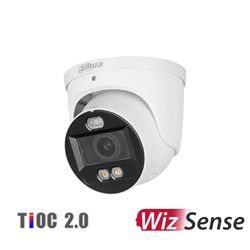 Dahua WizSense Series 6MP TiOC 2.0 Active Deterrence Eyeball Network Camera with 2.7-13.5mm Varifocal Lens, IP67 - DH-IPC-HDW3649H-ZAS-PV-ANZ