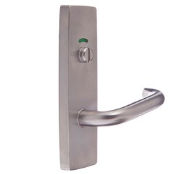 Lockwood Furniture Square End Plate Concealed Fix with Privacy Indicator Emergency Turn and 70 Lever Satin Chrome - 1814/70SC