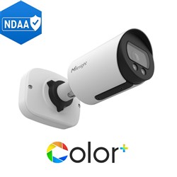 Milesight 5MP AI Color+ Bullet,NDAA,2.8mm , H.265 , 30m White light, PoE, WDR, IP67, IK10 with Junction box (MS-C5364-UPD/J)