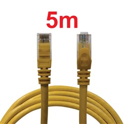 Neptune Cat6 Patch Lead, 5m, Yellow