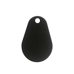 Neptune Mifare 1k Overmoulded Pear Fob Black