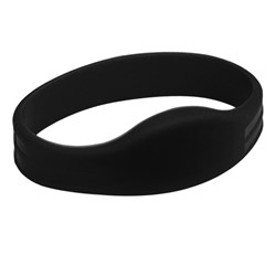Neptune Silicone Wristband, EM Format, T5577, Black, Large