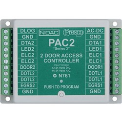 NIDAC PRESCO 2 DOOR ACCESS CONTROL SYSTEM, 800 USERS (MD-02) (CS PN# 4111)