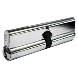 PROTECTOR Euro Double Cylinder LW5 Profile KD with 2 Keys Fixed Cam Chrome Plate 110mm - PCD110-6P-KD-CP