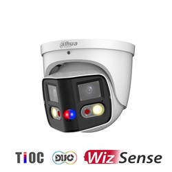 Dahua WizSense TiOC Duo Series 2x4MP Dual-Lens Eyeball Network Camera with 2.8mm Fixed Lens, IP67  DH-IPC-PDW3849-A180-AS-PV