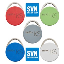 SALTO KS & SVN compatible Tags mixed colours Pkt = 5