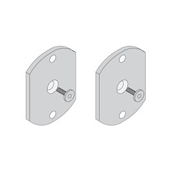 BDS MOUNT PLATE PHB1 suit PULL HANDLE 54x37x3MM SSS (PAIR)