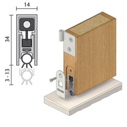 RAVEN DOOR SEAL RP8SIx600MM  CA