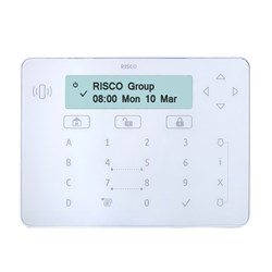 RISCO Elegant Keypad White with Prox, includes 2 Tags