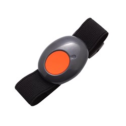 RISCO Wireless Wristband Panic Button, with strap and Lanyard, IP67