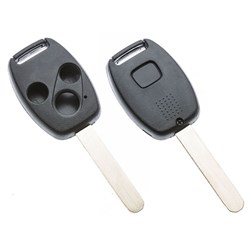 Silca Automotive Key and Remote Replacement Shell with TRP Holder for 3 Button Honda HON66 Profile HON66RS6
