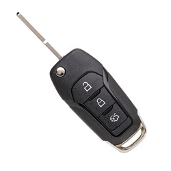 Silca Automotive Key and Remote Complete Replacement Flip Shell for Ford 3 Button HU101 Profile HU101DRS8