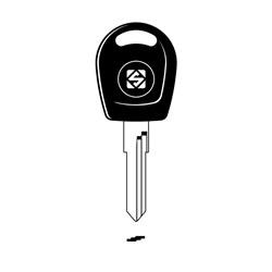 Silca HU49 Transponder Key Blank for VAG Vehicles less Chip