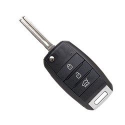 Silca Automotive Key and Remote Complete Replacement Flip Shell for Kia 3 Button KIA8 Profile KIA8CRS8