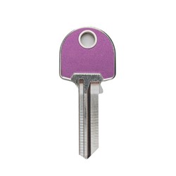 Silca LW4LVP Key Blank for Lockwood Cylinders in Velvet Purple