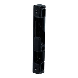 Whitco Sliding Door Lock Strike Universal Reversible Front Fix in Black - W566217