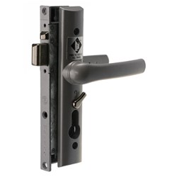 Whitco Tasman Escape Hinged Security Door Lock Kit without Cylinder in Silver - W807011