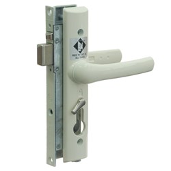 Whitco Tasman Escape Hinged Security Door Lock Kit without Cylinder in White Birch - W807041