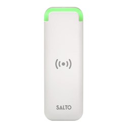 SALTO XS4 2.0 Mullion Reader in White, BLE DESFire/Mifare