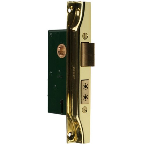 JACKSONS LOCK MORTICE JM25R REBATED PB