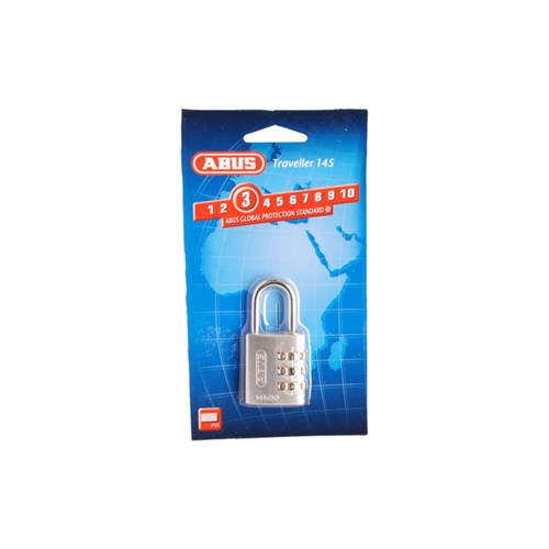 ABUS P/LOCK 145/30 SIL DP ALUM BODY 3 WHEEL COMBO