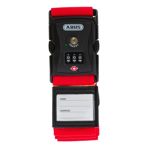 ABUS P/LOCK LUGGAGE STRAP RED 620TSA/192 DP