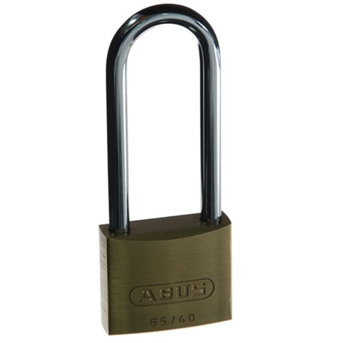 ABUS 65 Series Premium Padlock with 40mm Brass Body and 63mm Hardened Steel Shackle KA 402 - 6540HB63KA2