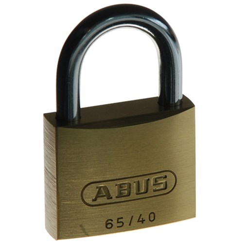 ABUS 65 Series Premium Padlock with 40mm Brass Body and 23mm Hardened Steel Shackle KA 6404 - 6540KA14