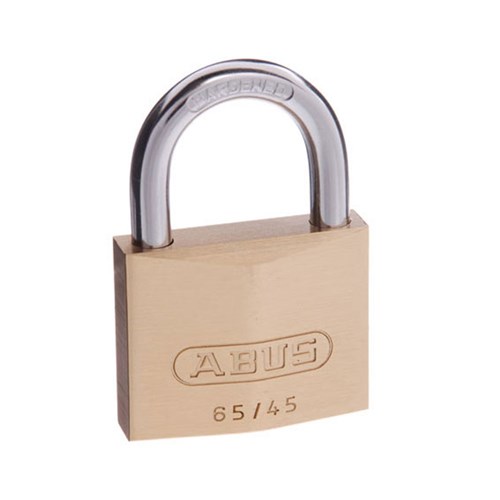 ABUS 65 Series Premium Padlock with 45mm Brass Body and 25mm Hardened Steel Shackle KA 6451 - 6545KA11