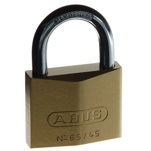 ABUS 65 Series Premium Padlock with 45mm Brass Body and 25mm Hardened Steel Shackle KA 6451 - 6545KA11