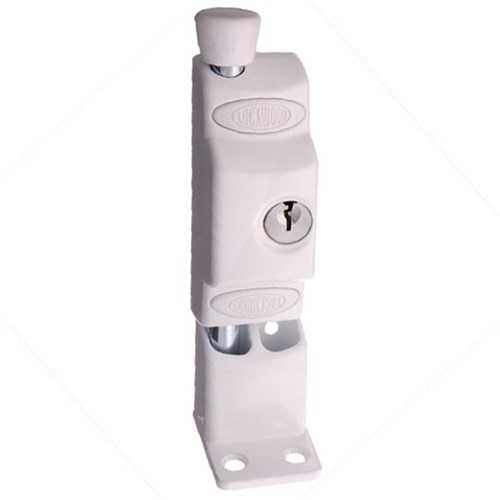 LOCKWOOD PATIO BOLT 680 NEW  WHT