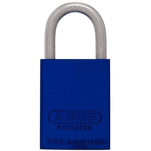 ABUS P/LOCK 83ALIB/40 BLU L/PLUG with 25MM SS SHACKLE