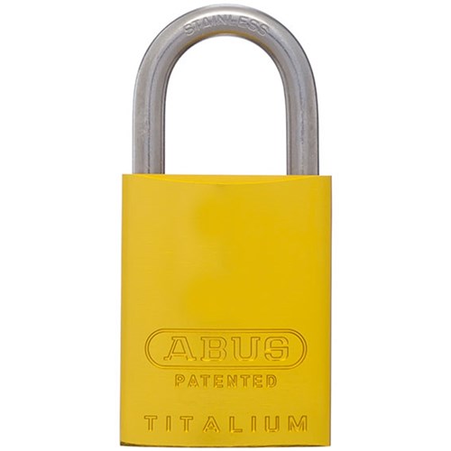 ABUS P/LOCK 83ALIB/40 YEL KD with 25MM SS SHACKLE