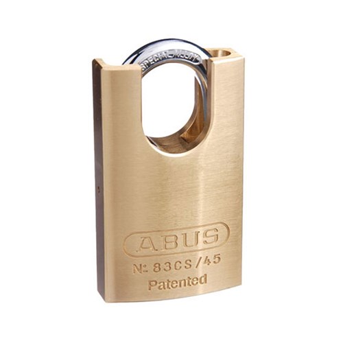 ABUS 83 Series Premium Rekeyable Padlock with 45mm Brass Body and 25mm Concealed Hardened Steel Shackle KA 4302 - 83CS45NKA2