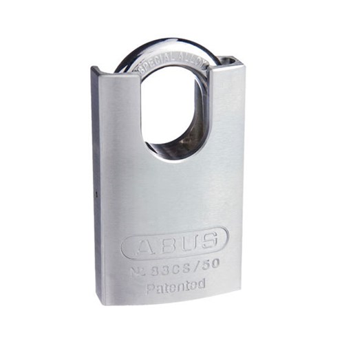 ABUS 83 Series Premium Rekeyable Padlock with 50mm Brass Body and 25mm Concealed Hardened Steel Shackle KA 4301 - 83CS50NKA1